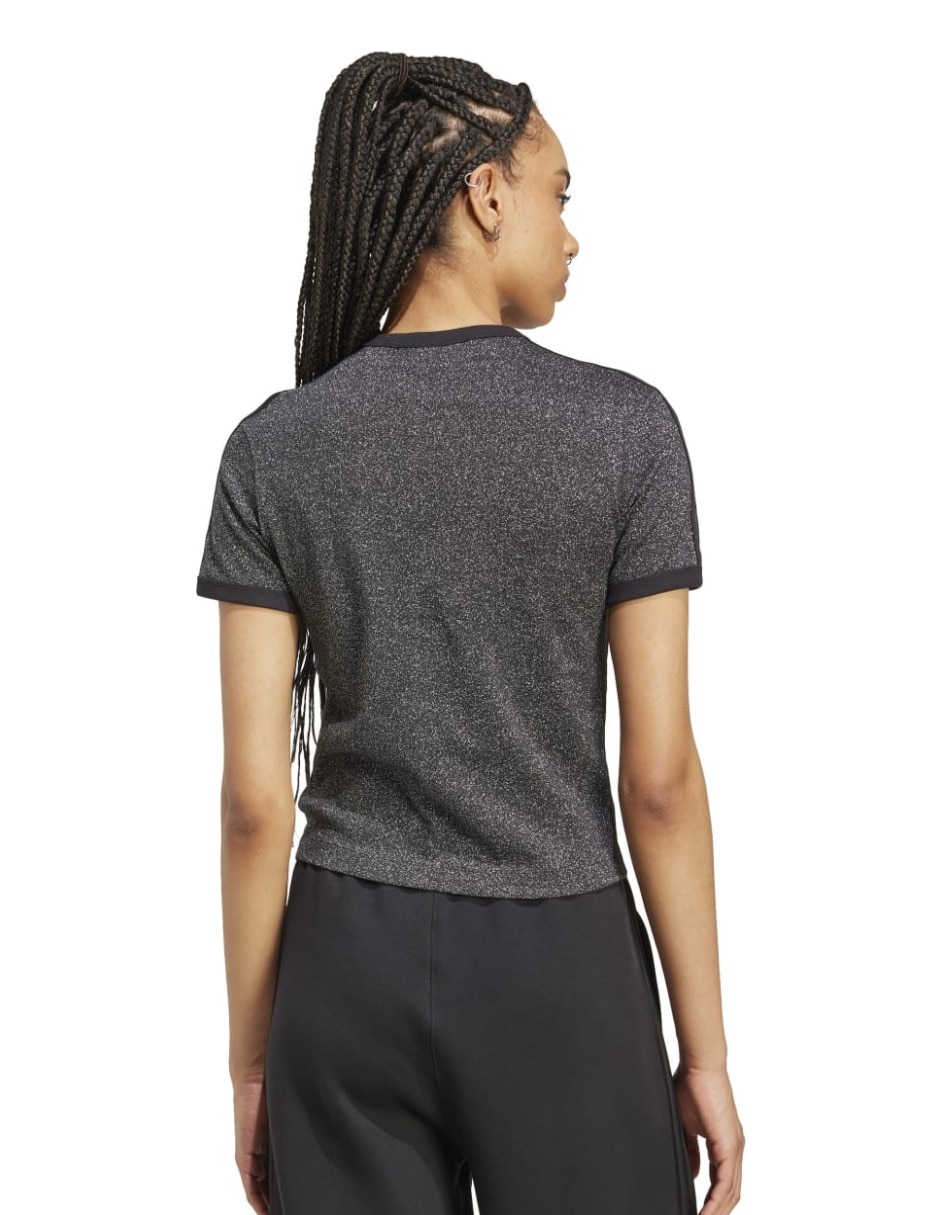 Playera manga corta Adicolor cuello redondo para mujer 3