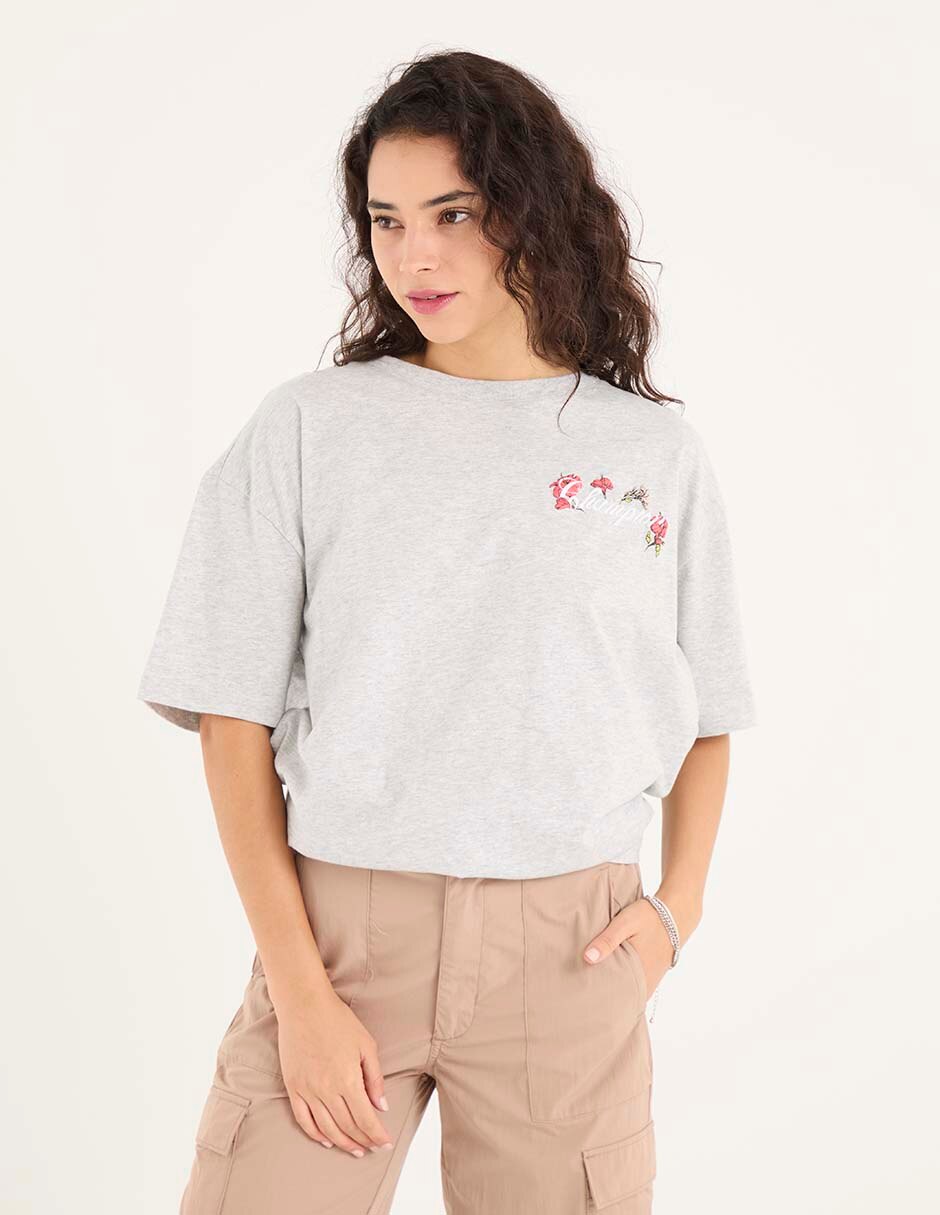 Playera manga al codo Champion cuello redondo para mujer Liverpool