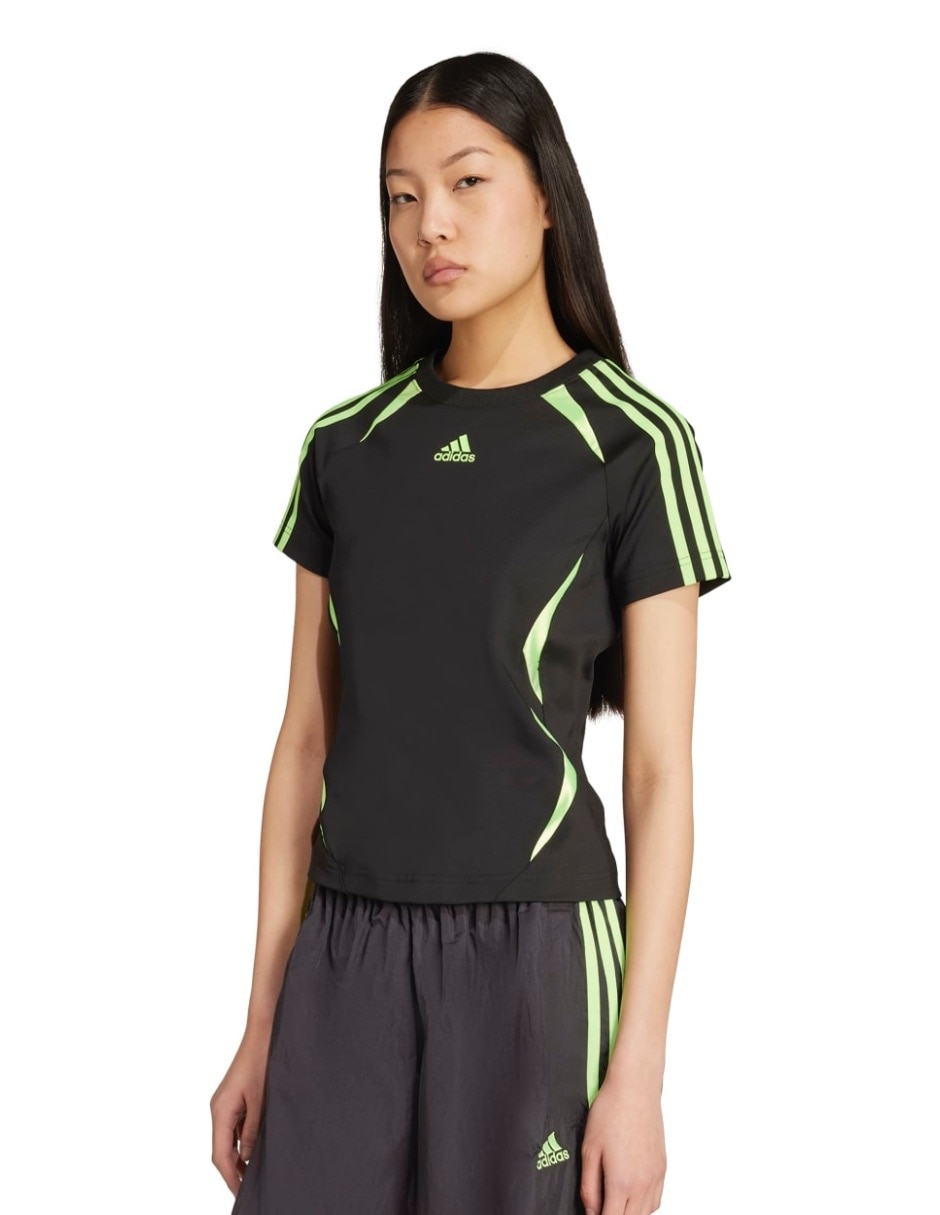 Playera manga corta Adicolor cuello redondo para mujer