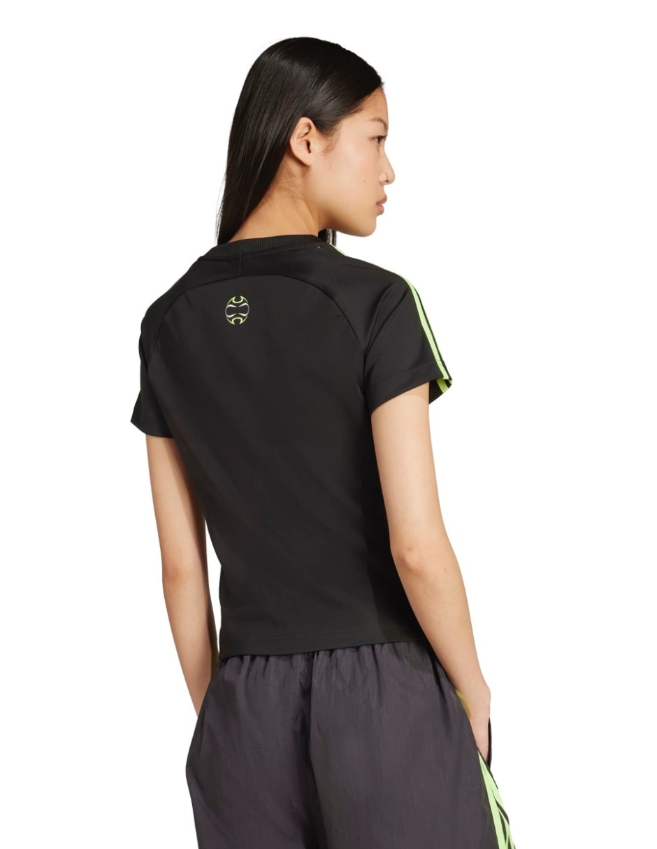 Playera manga corta Adicolor cuello redondo para mujer 5