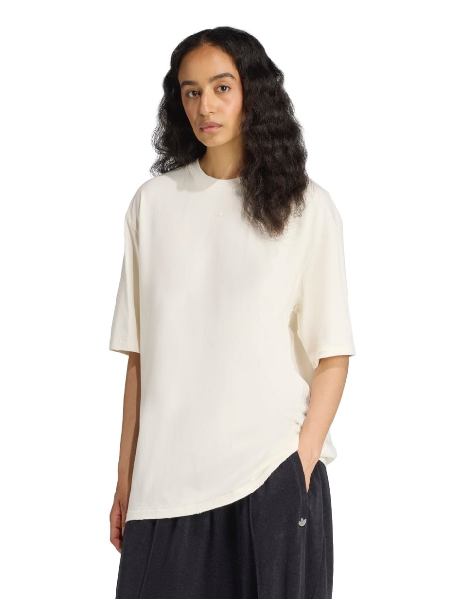Playera manga corta cuello redondo para mujer