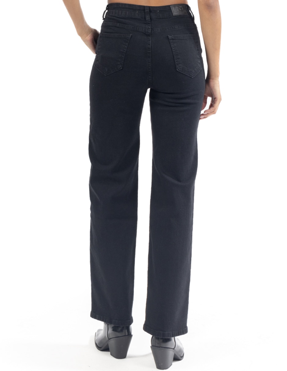 Jeans relaxed straight para mujer 3
