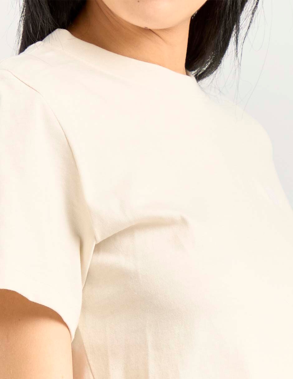 Playera manga corta cuello redondo para mujer 4