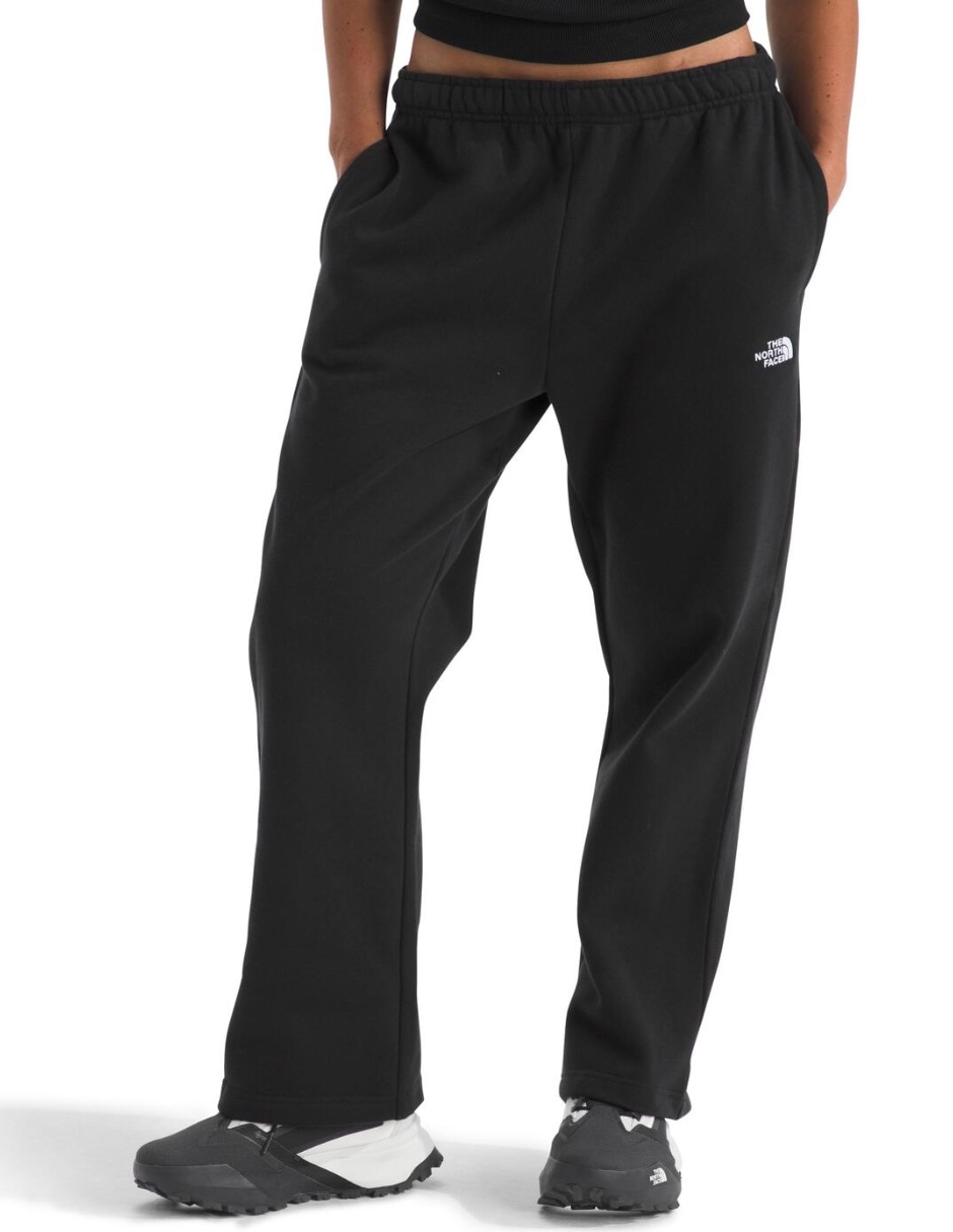 Pants straight con elástico para mujer