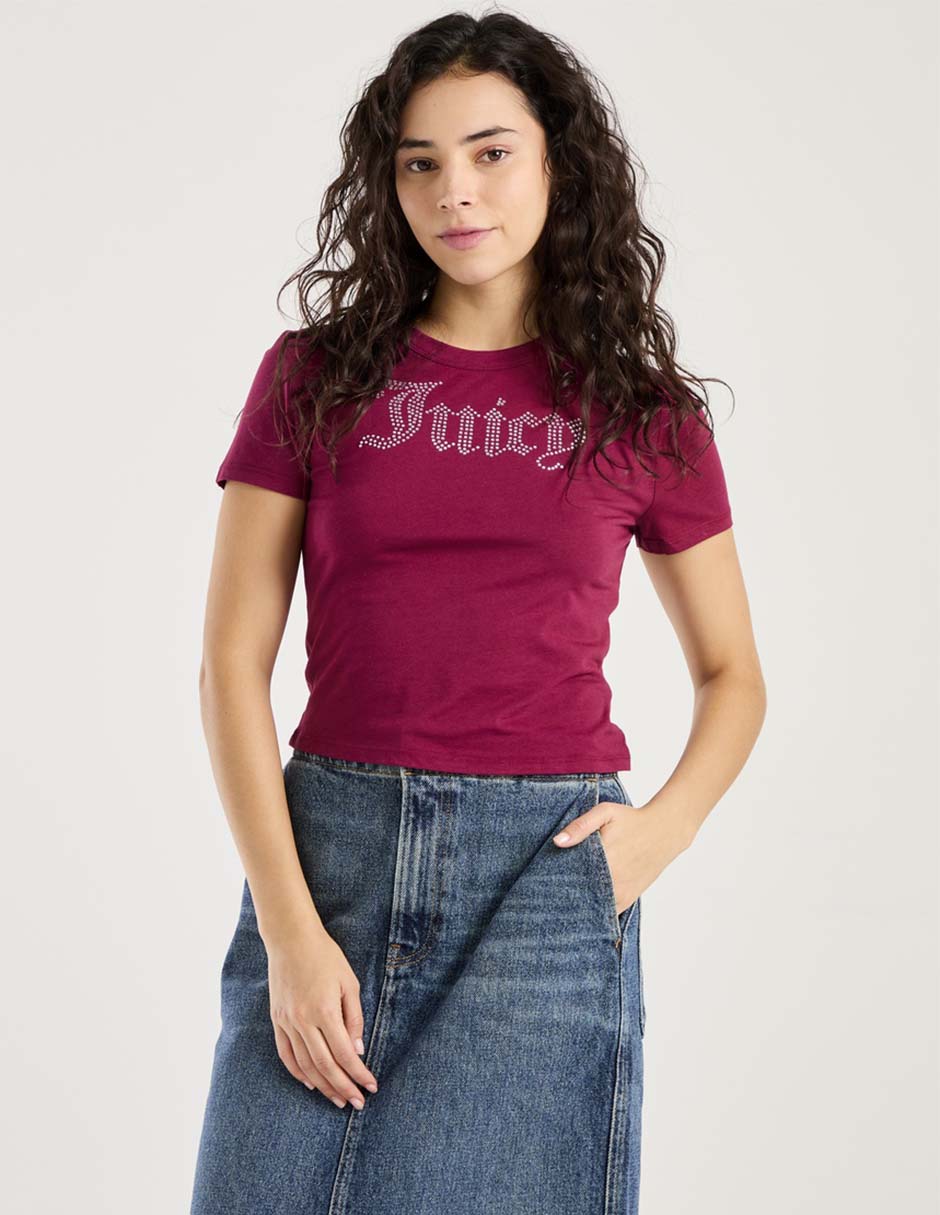 Playera manga corta cuello redondo para mujer Playera manga corta cuello redondo para mujer