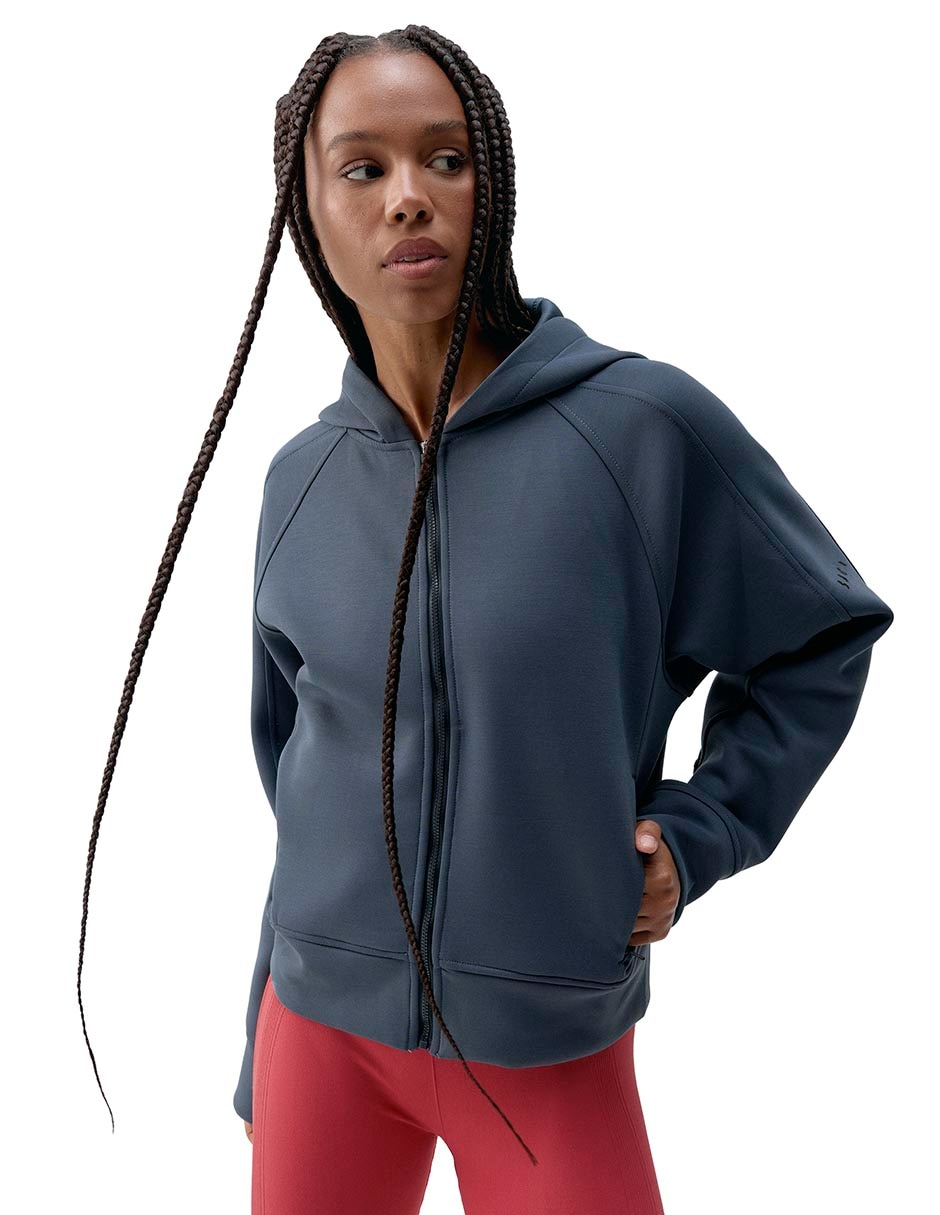 Sudadera con capucha y bolsa para mujer