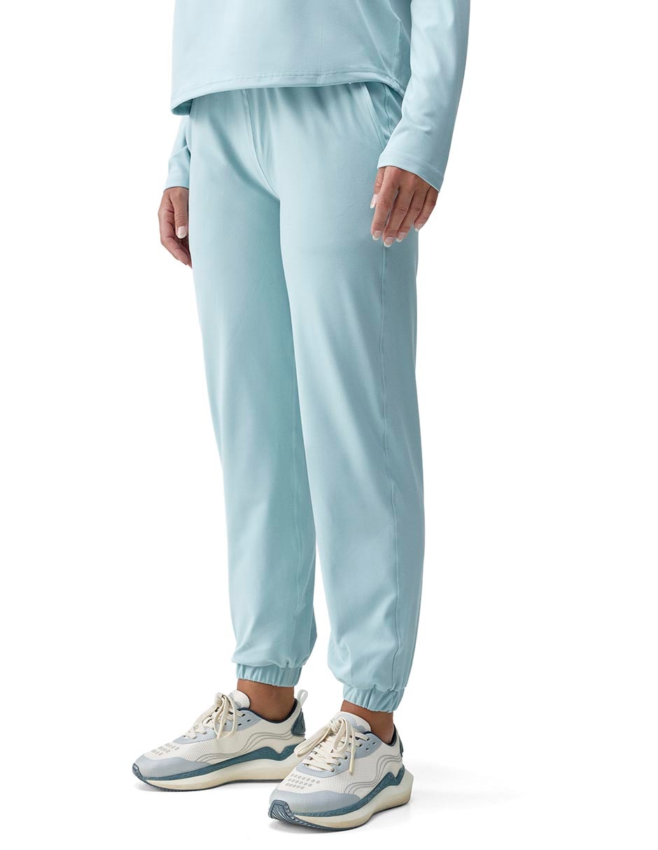 Pants slim con agujeta para mujer