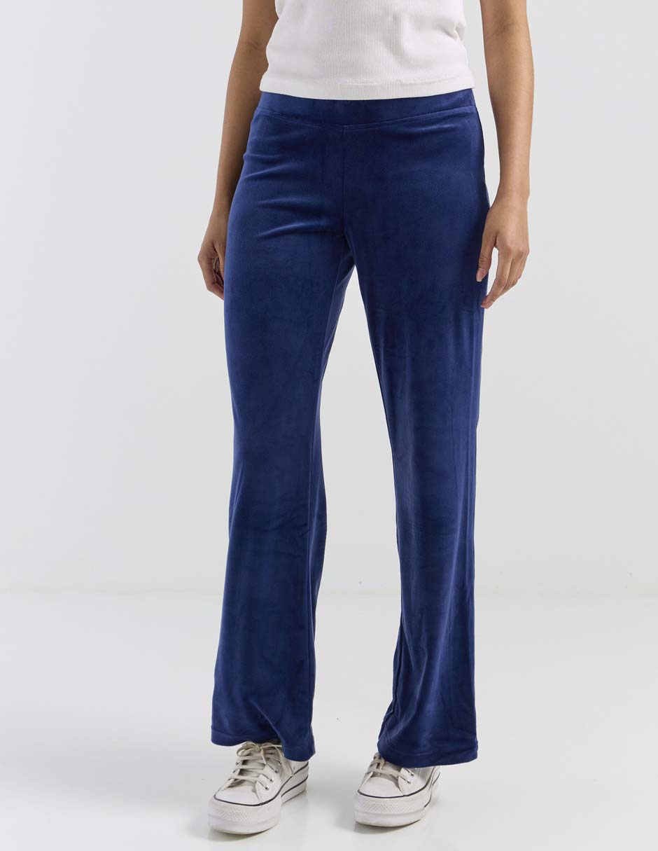 Pants regular con elástico para mujer