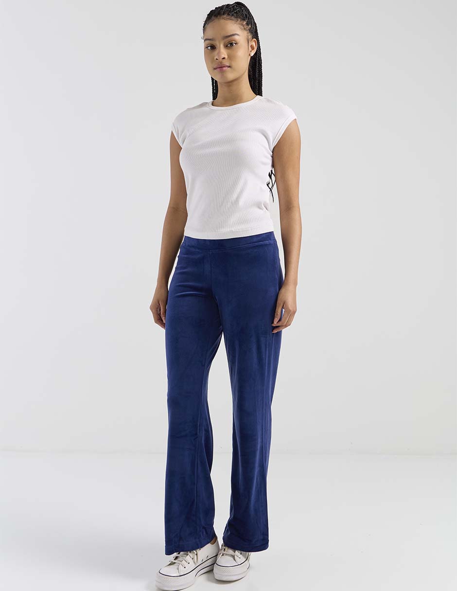 Pants regular con elástico para mujer 3