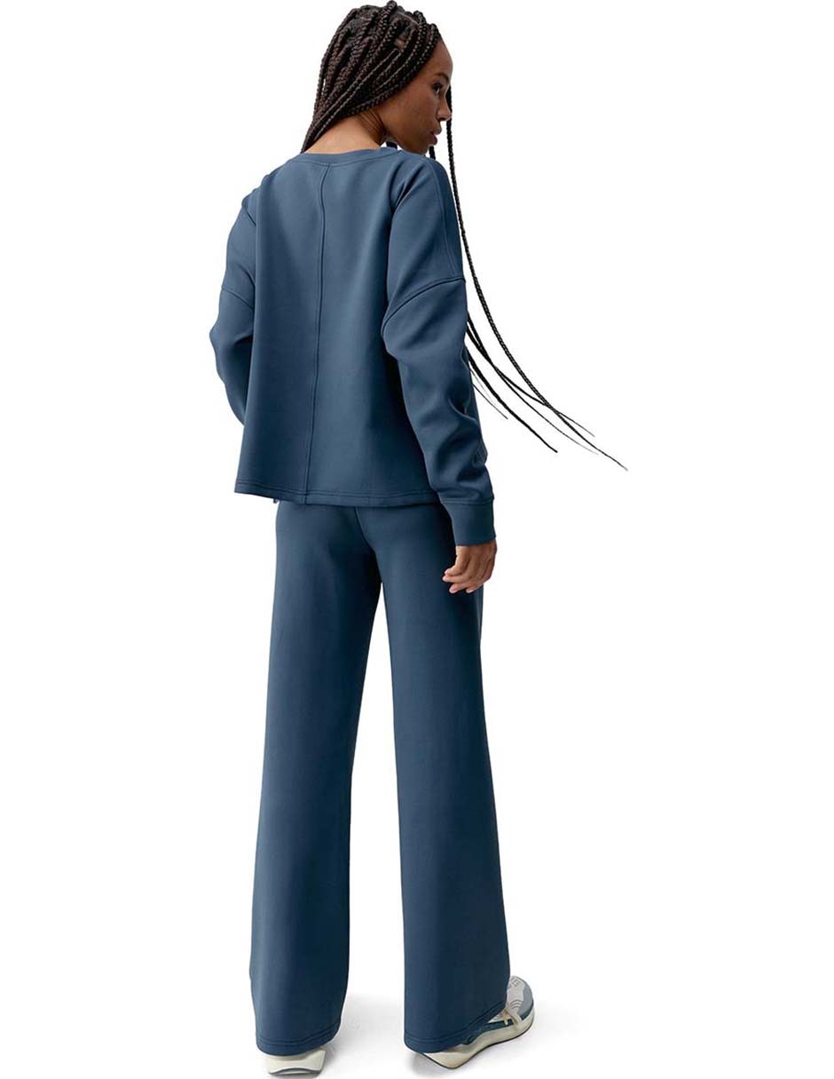 Pants straight con elástico para mujer 5