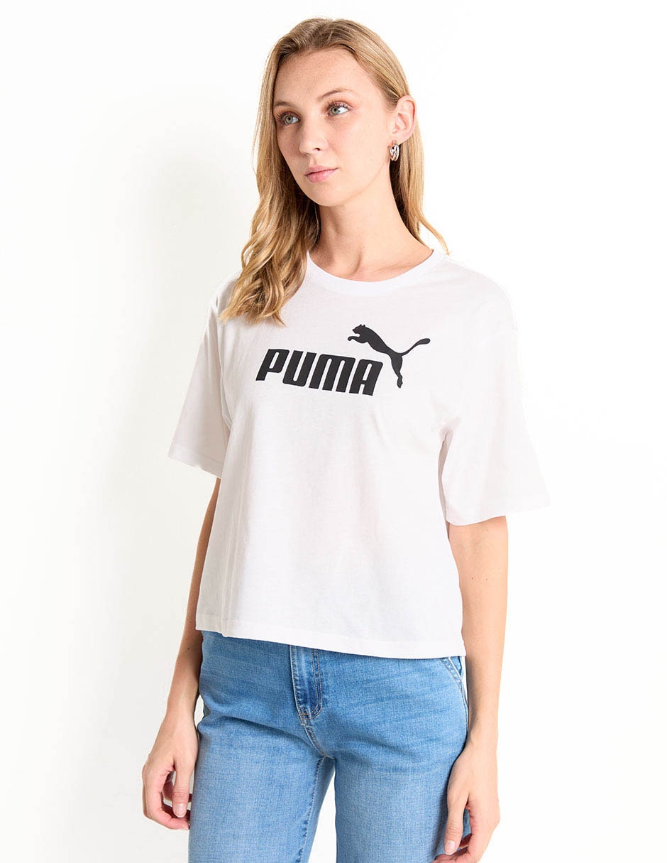 Playera manga corta Essentials Foundation cuello redondo para mujer