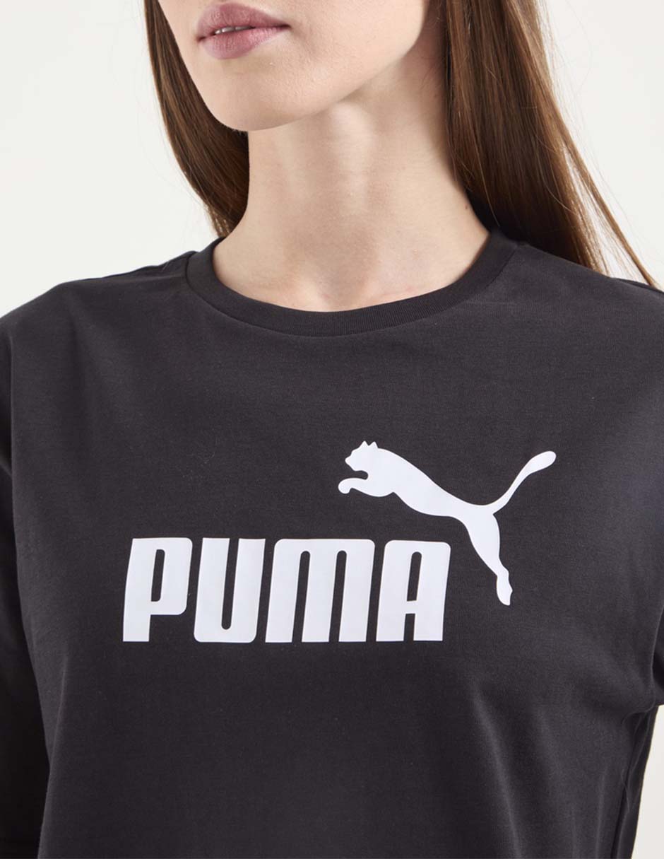 Playera manga corta essentials foundation cuello redondo para mujer 4