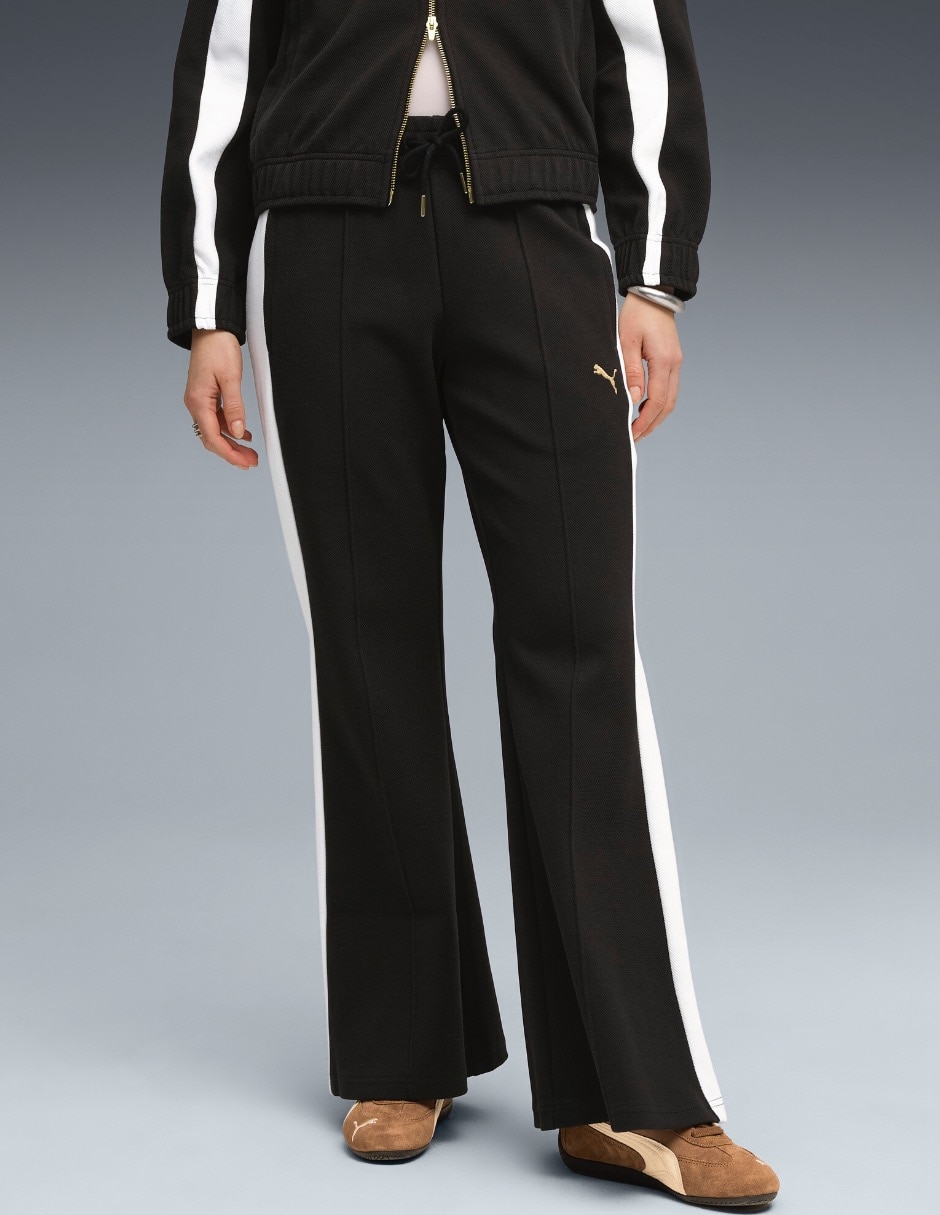 Pants regular con elástico para mujer