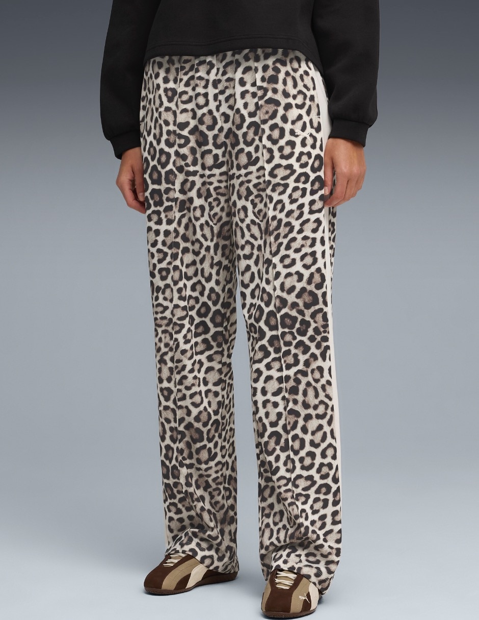 Pants regular con elástico para mujer