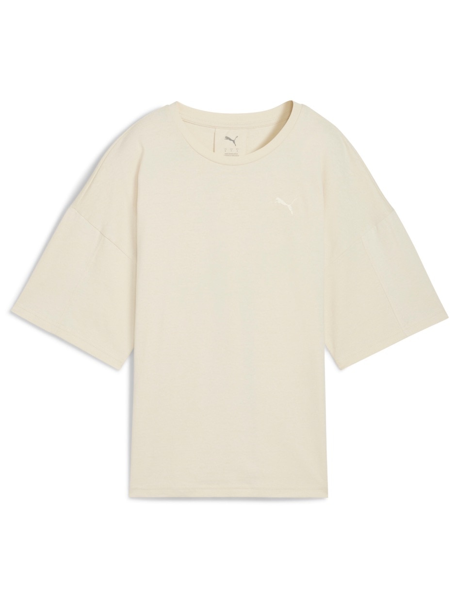 Playera manga al codo cuello redondo para mujer 5