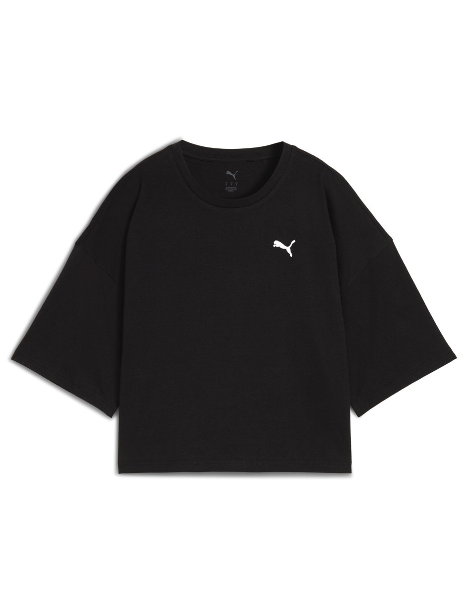 Playera manga al codo Wardrobe Ess cuello redondo para mujer 6