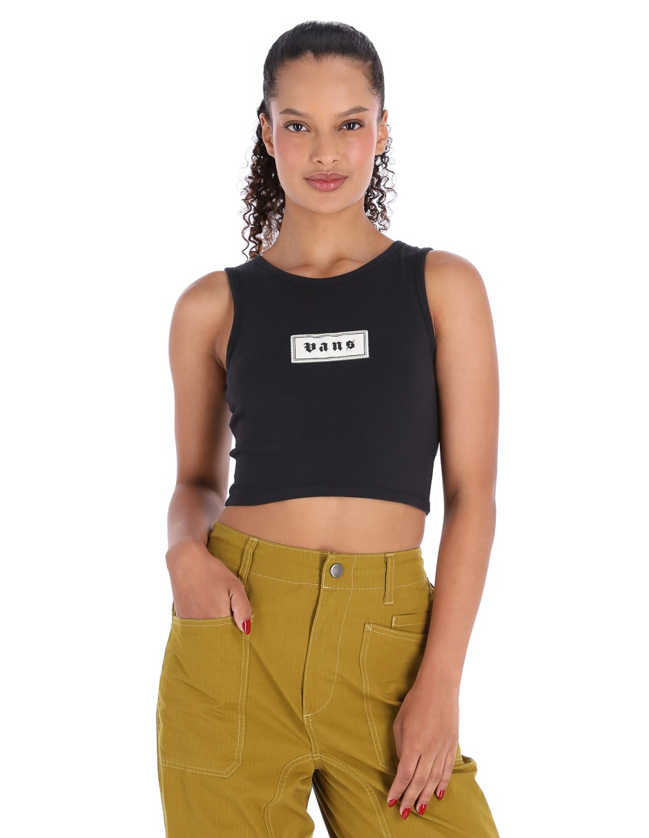 Playera Upworn Fitted cuello redondo para mujer