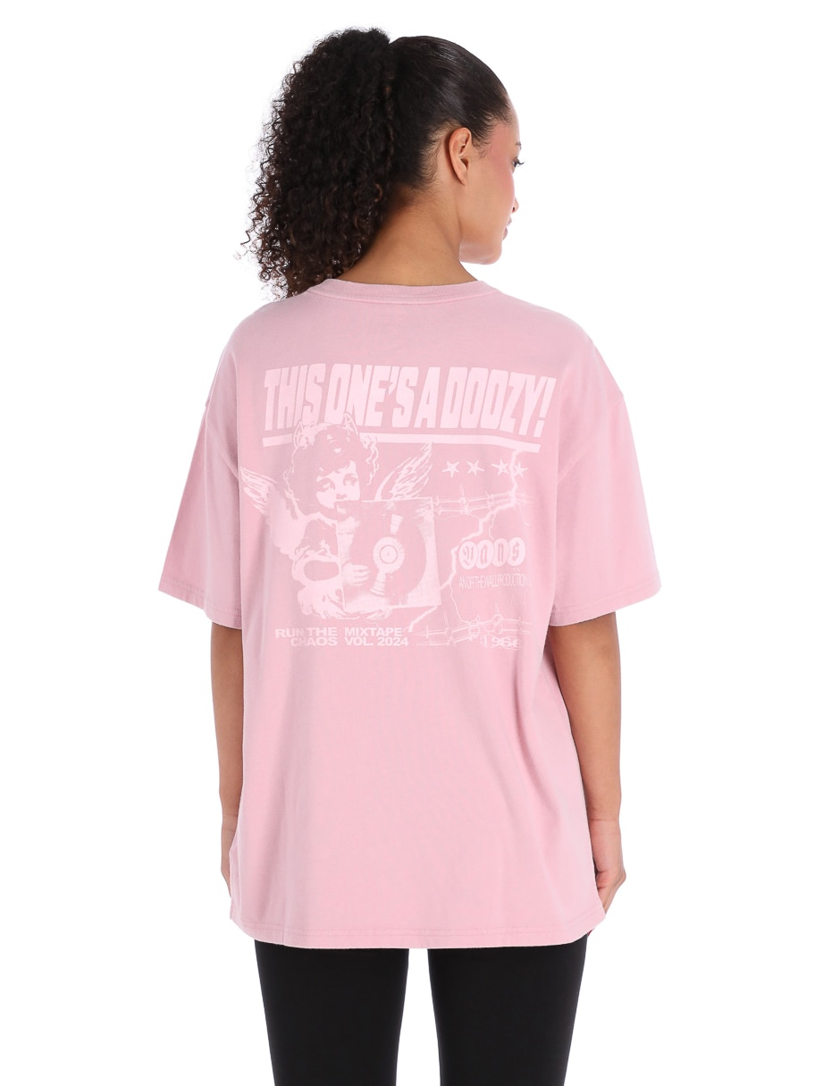 Playera manga corta cuello redondo para mujer 2