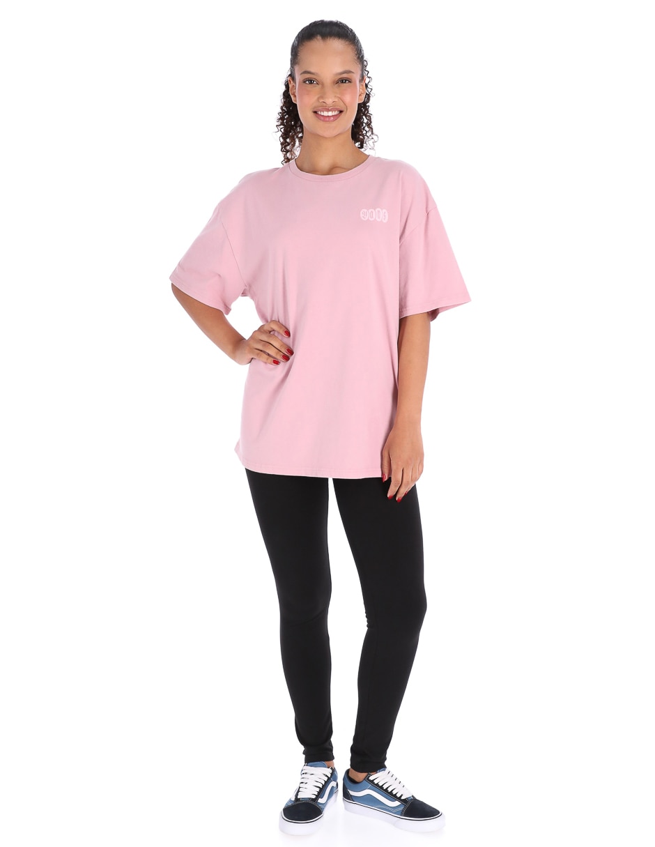 Playera manga corta cuello redondo para mujer 3