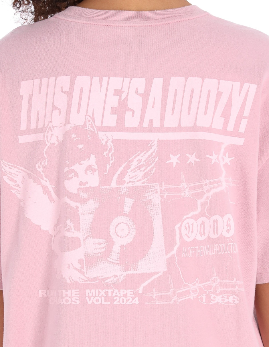Playera manga corta cuello redondo para mujer 4