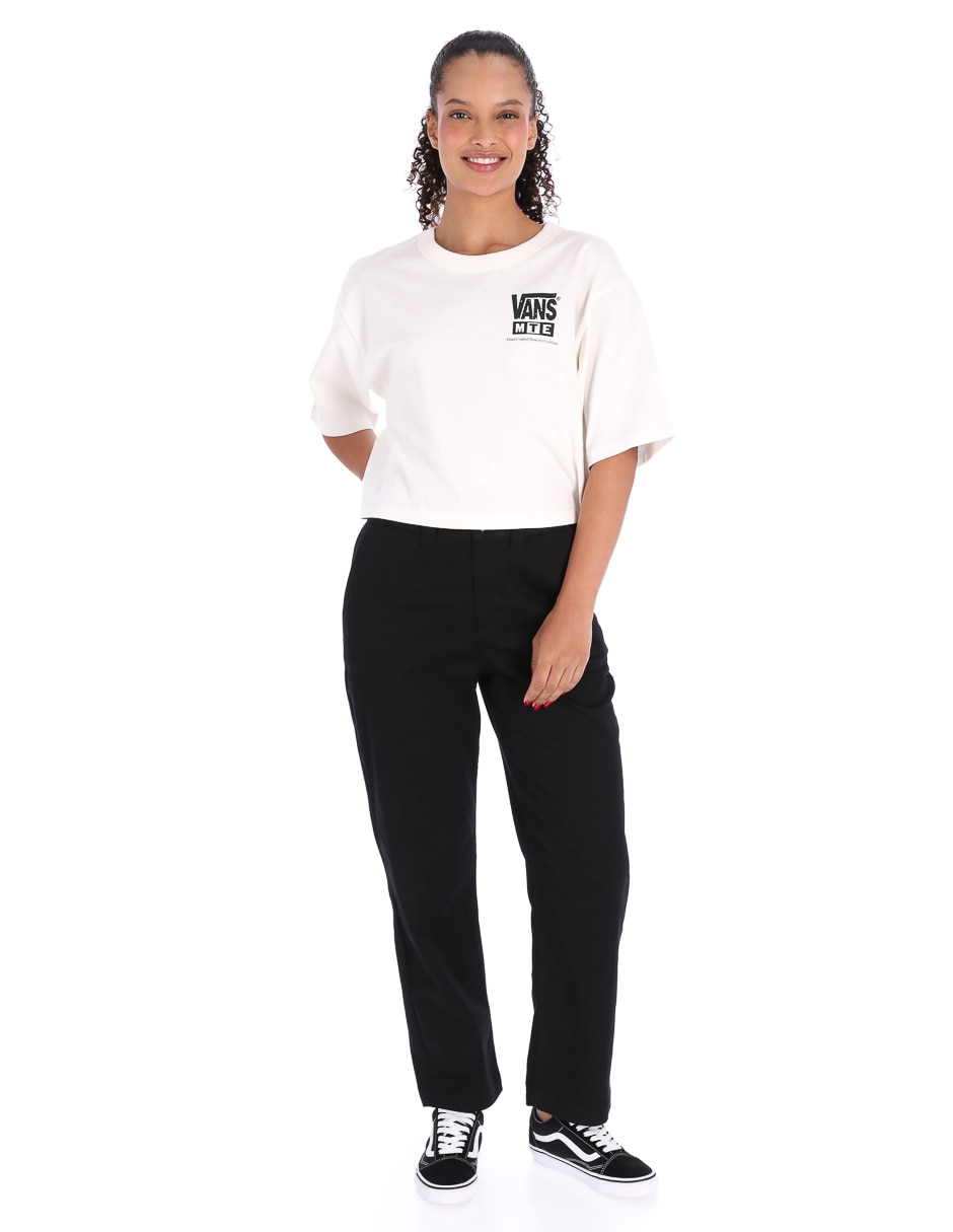 Playera manga corta cuello redondo para mujer 3