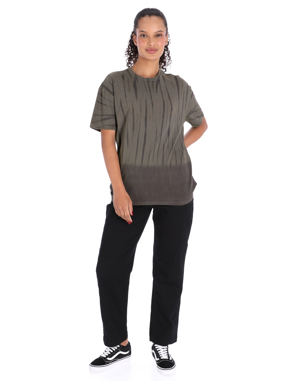 Playera manga corta cuello redondo para mujer 3