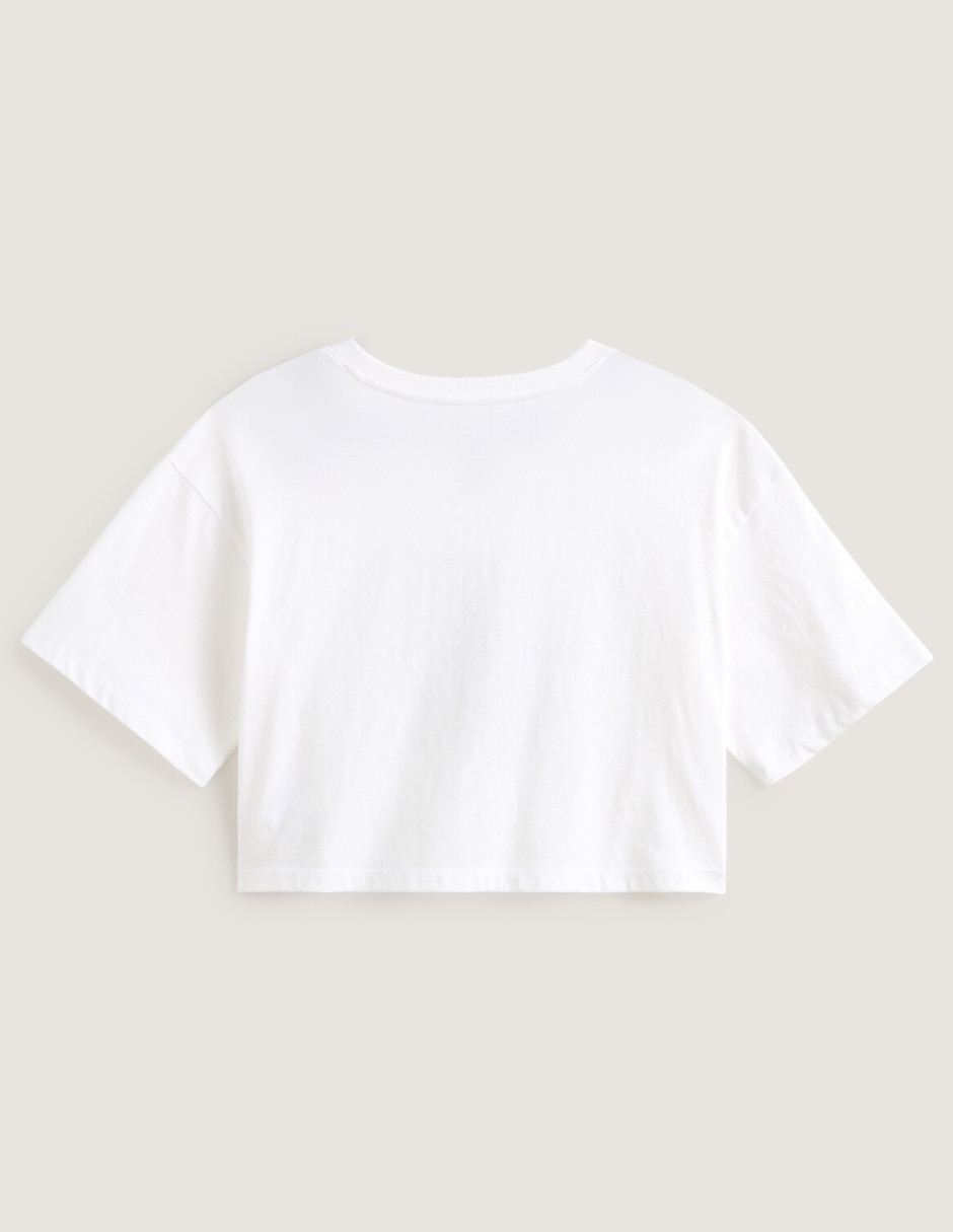 Playera manga corta cuello redondo para mujer 2