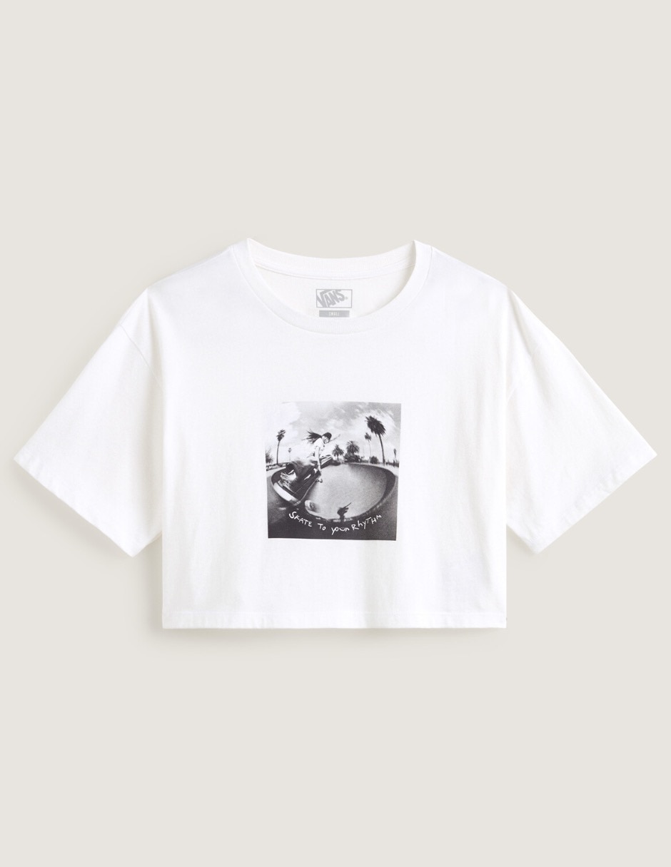 Playera manga corta cuello redondo para mujer 5