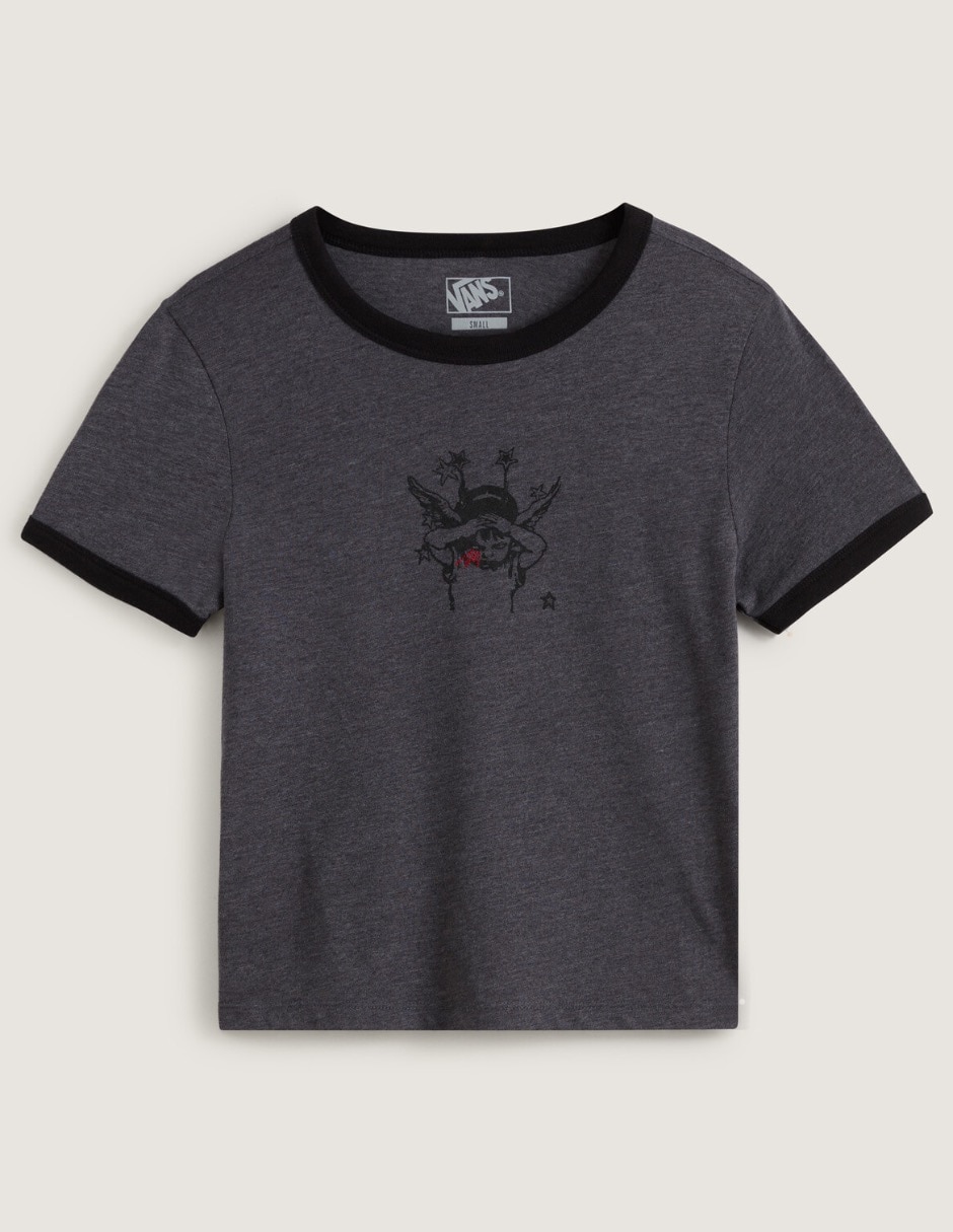 Playera manga corta cuello redondo para mujer 4