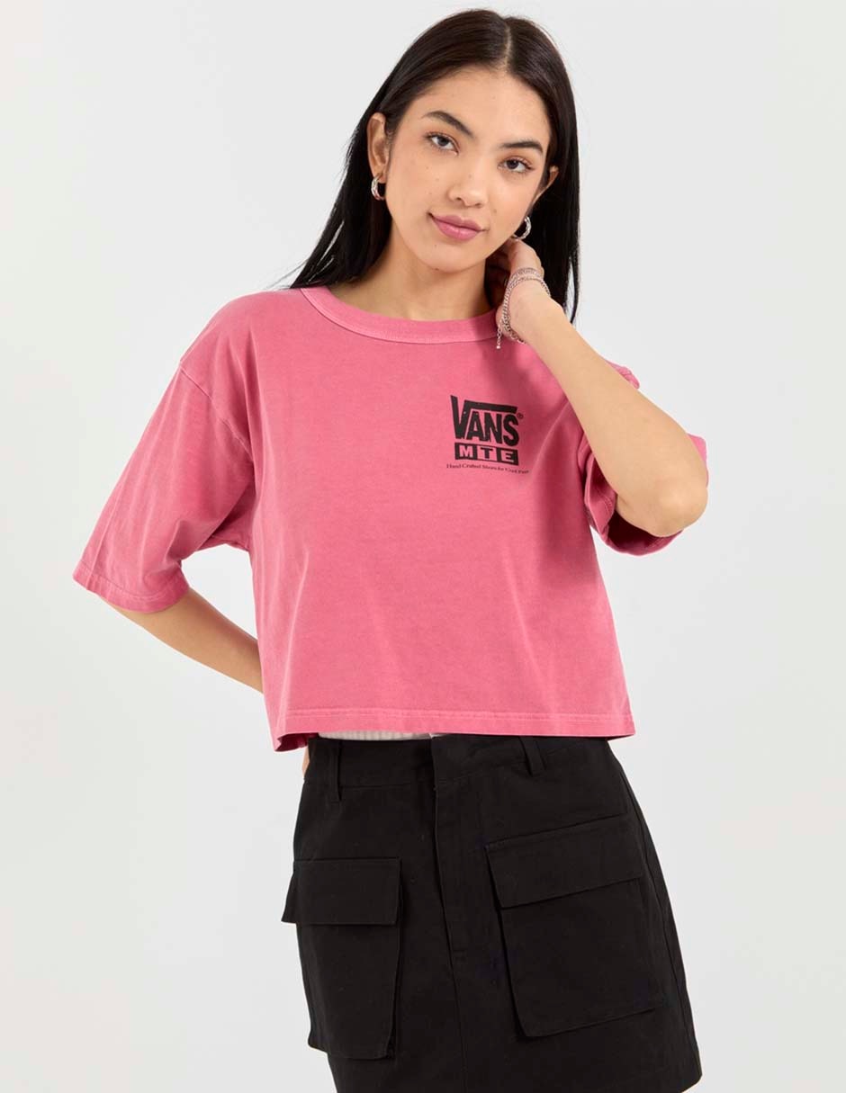 Playera manga corta Mte Vantage Point Ss Boxy Shirt Tee cuello redondo para mujer