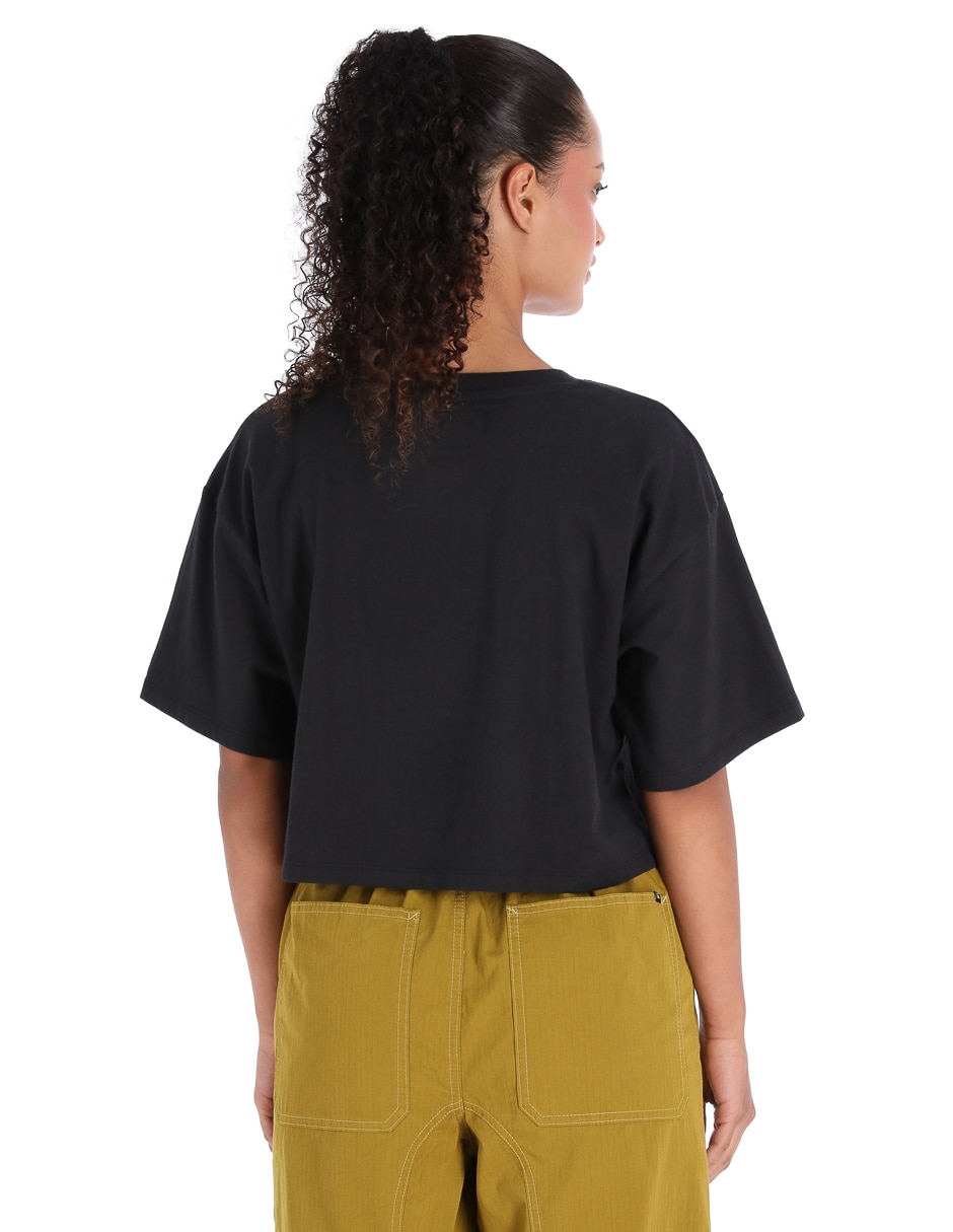 Playera manga corta Classic Script cuello redondo para mujer 2