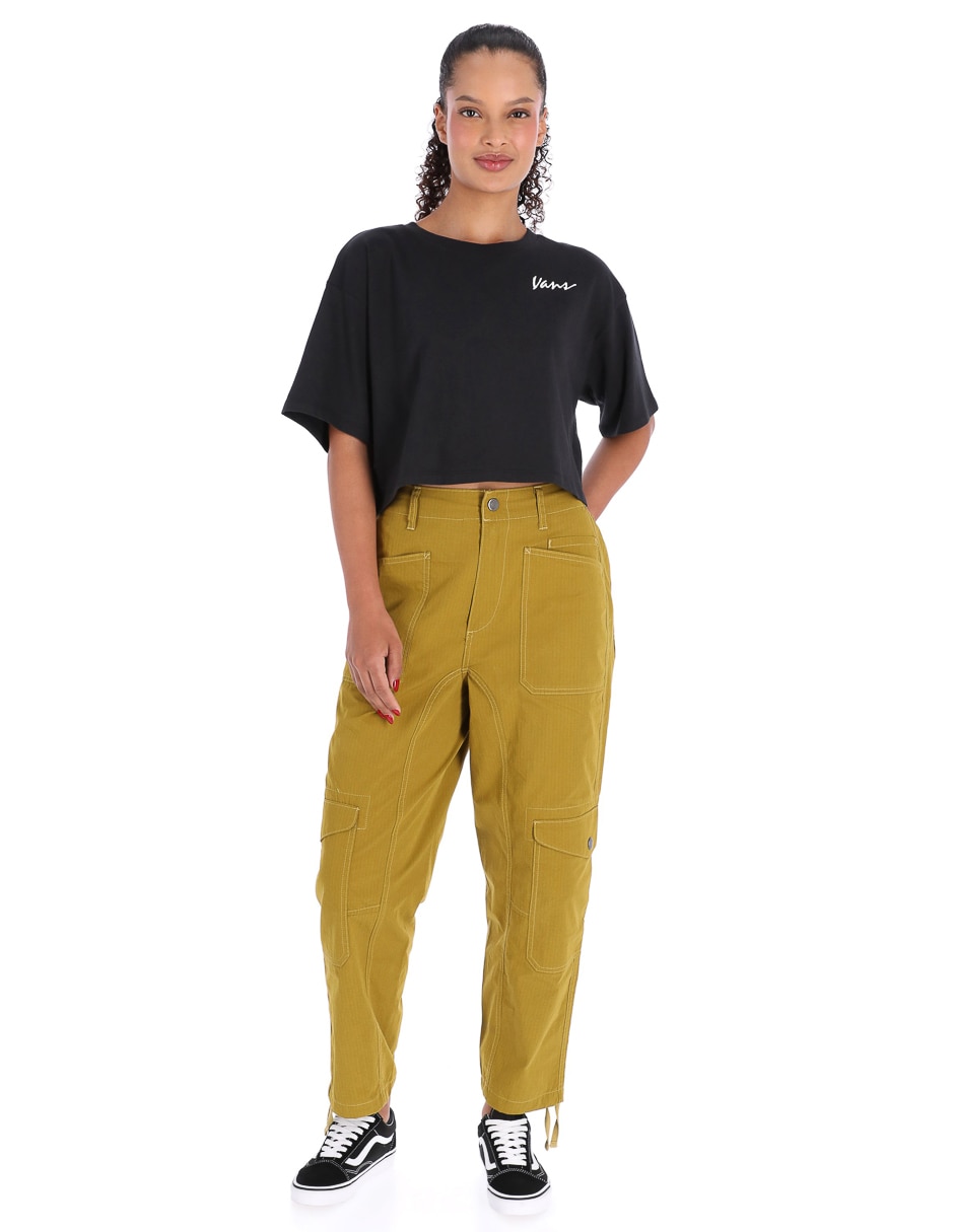 Playera manga corta Classic Script cuello redondo para mujer 3