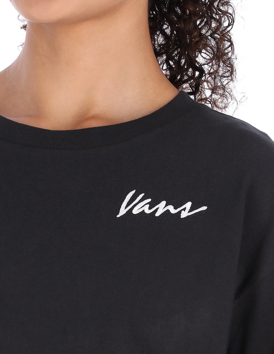 Playera manga corta Classic Script cuello redondo para mujer 4
