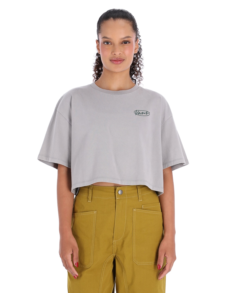 Playera manga corta cuello redondo para mujer Playera manga corta cuello redondo para mujer