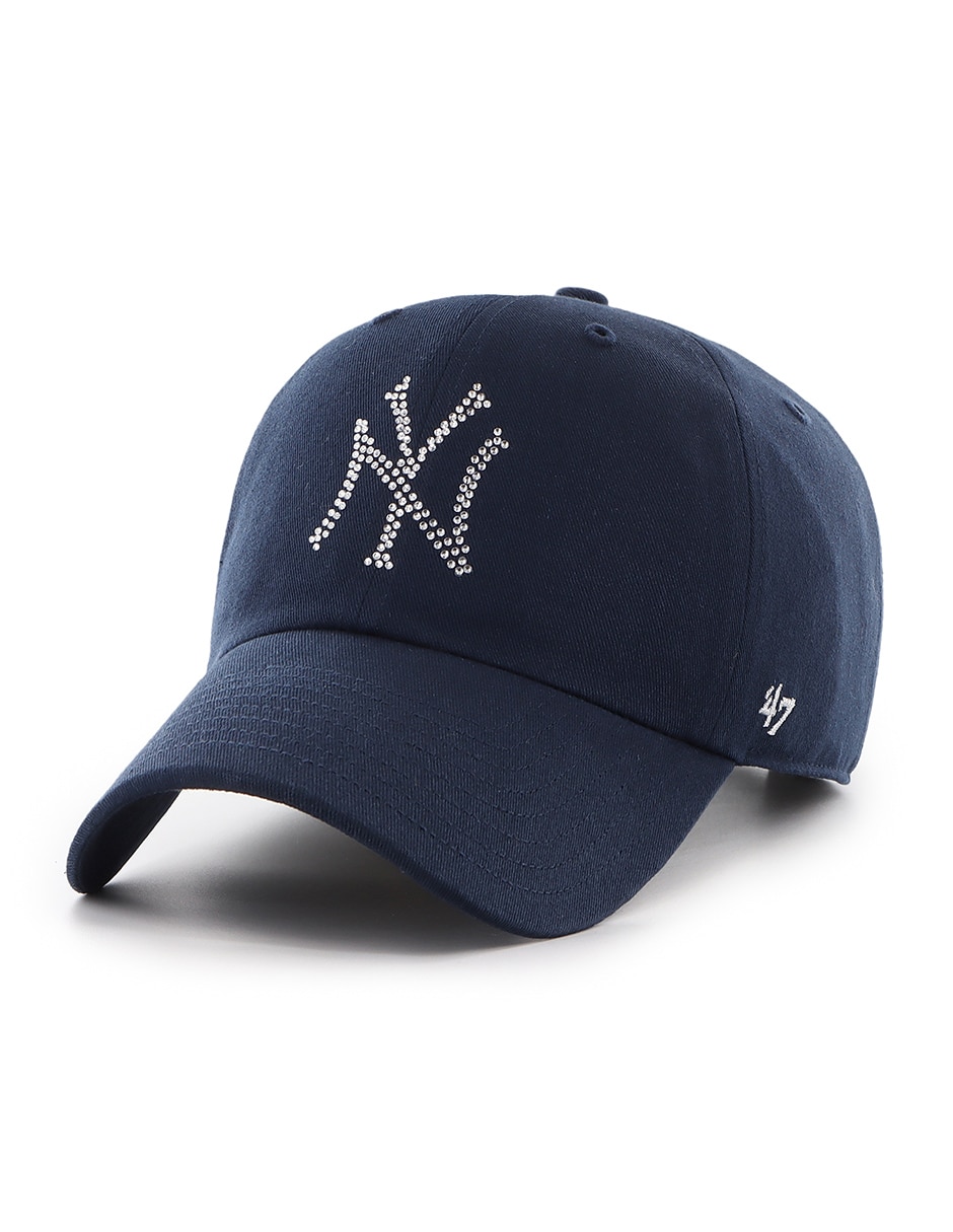 Gorra visera curva correa ajustable rhinestone mlb New York yankees unisex