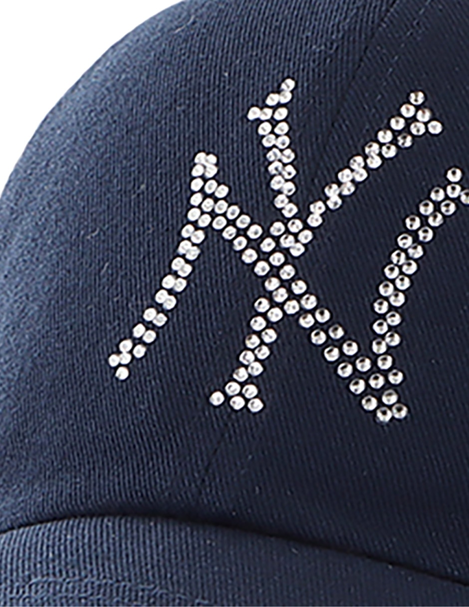 Gorra visera curva correa ajustable rhinestone mlb New York yankees unisex 3