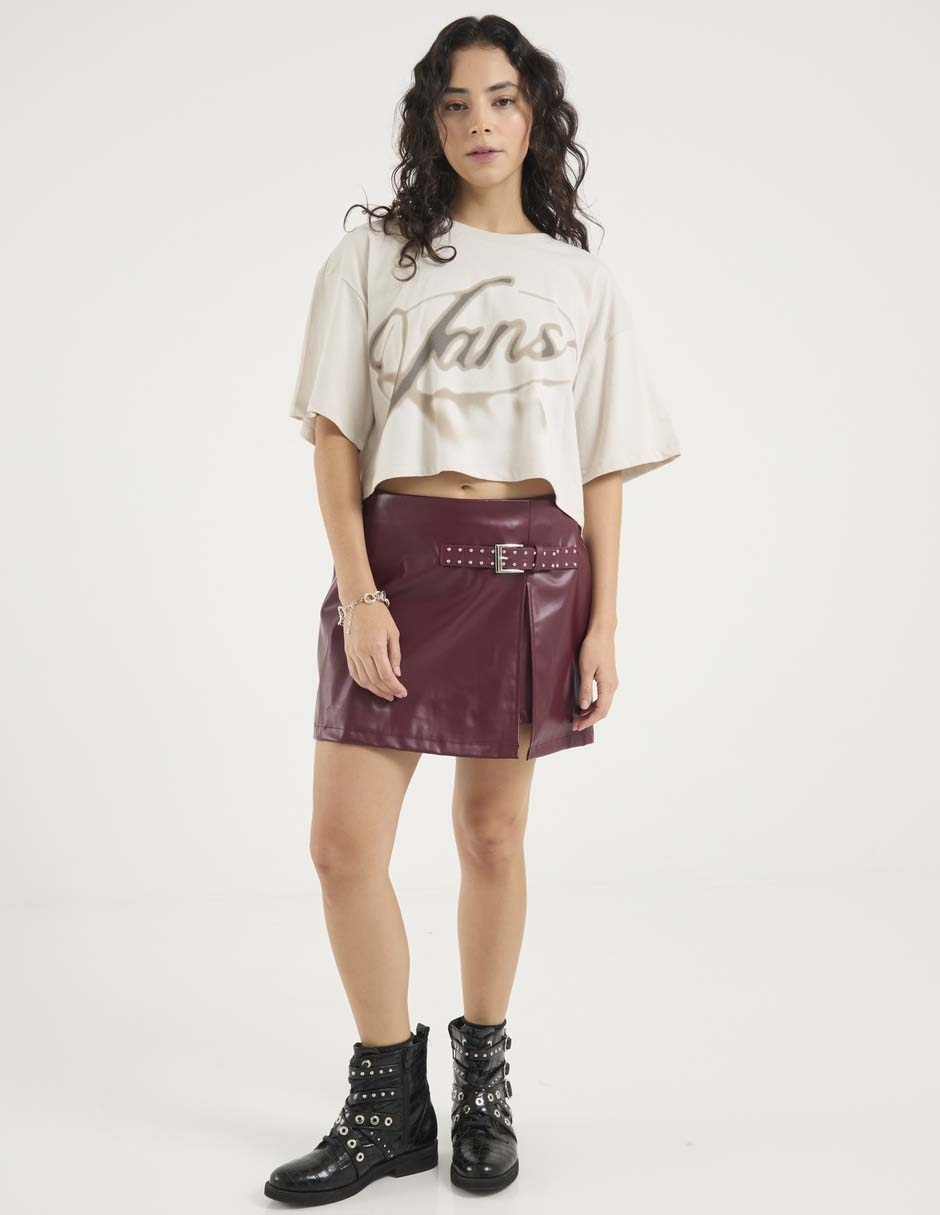Playera manga corta cuello redondo para mujer 3