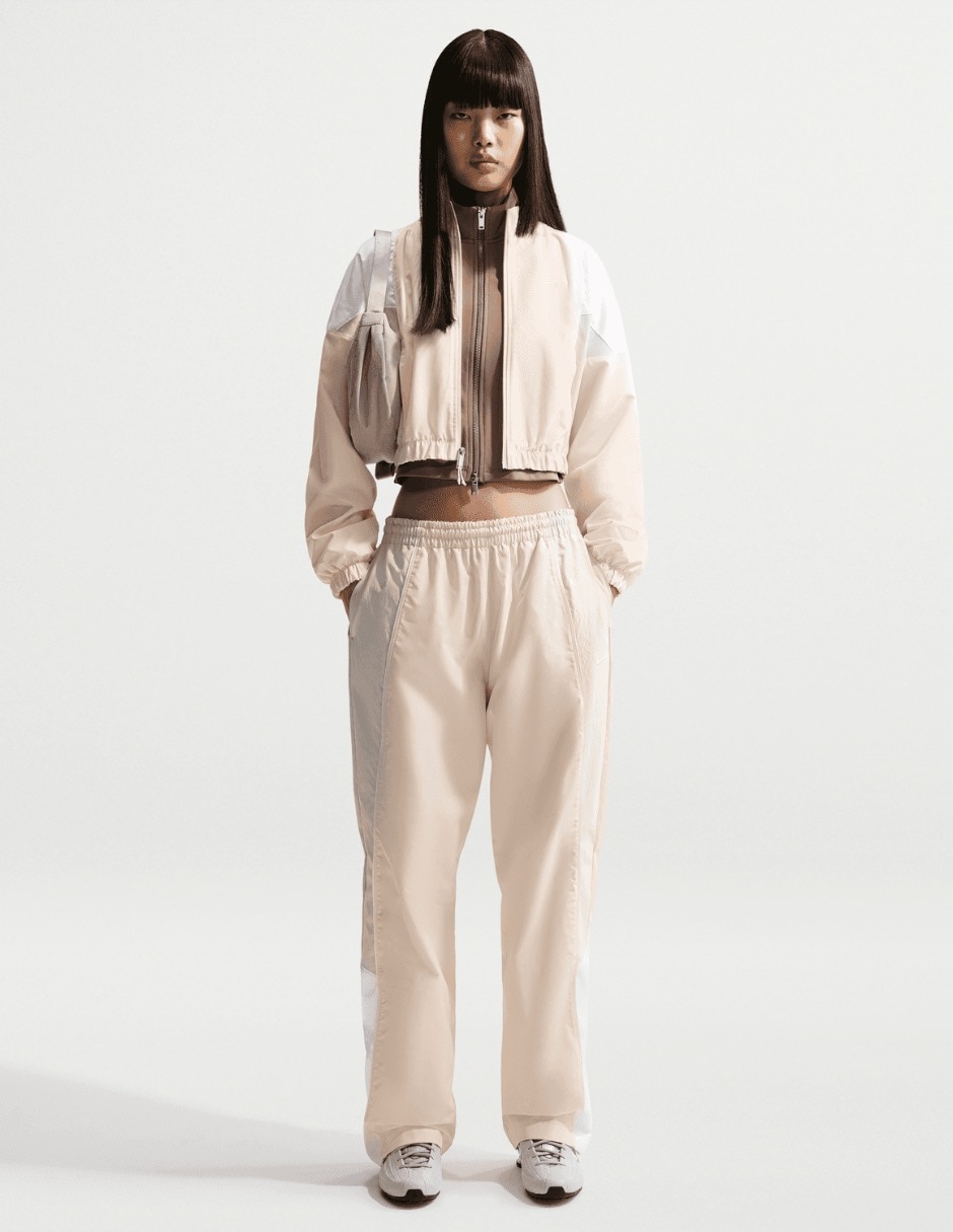 Pants regular con elástico para mujer