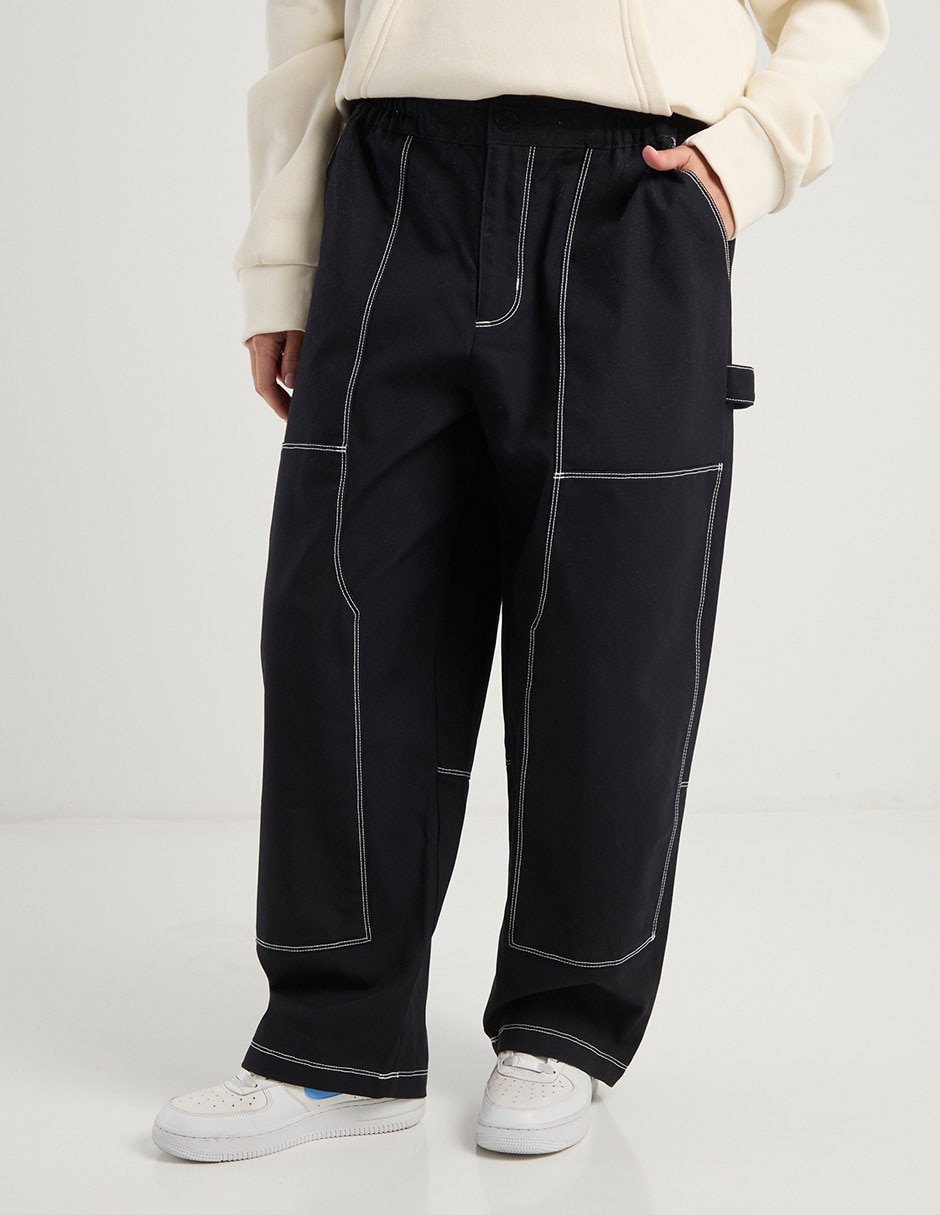 Pants wide leg con elástico para mujer 2