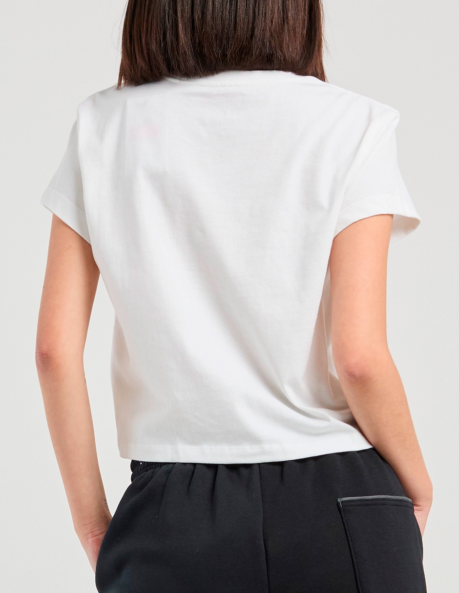 Playera manga corta cuello redondo para mujer 5