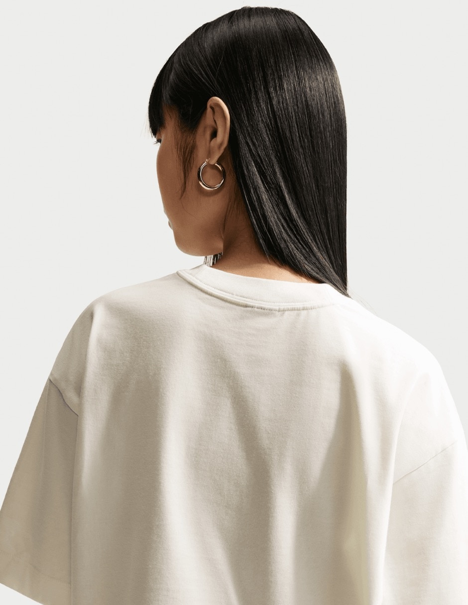 Playera manga al codo cuello redondo para mujer 4