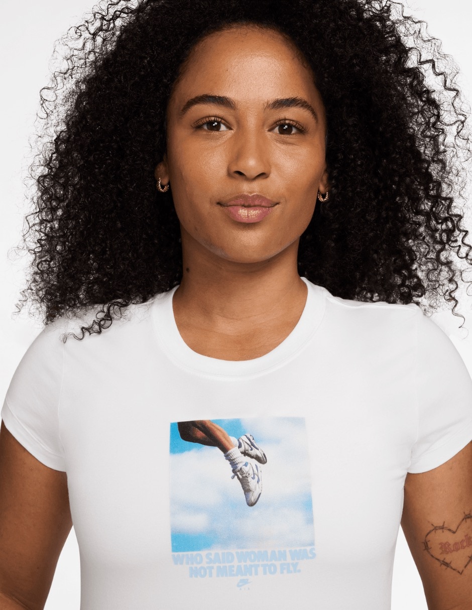 Playera manga corta cuello redondo para mujer 3