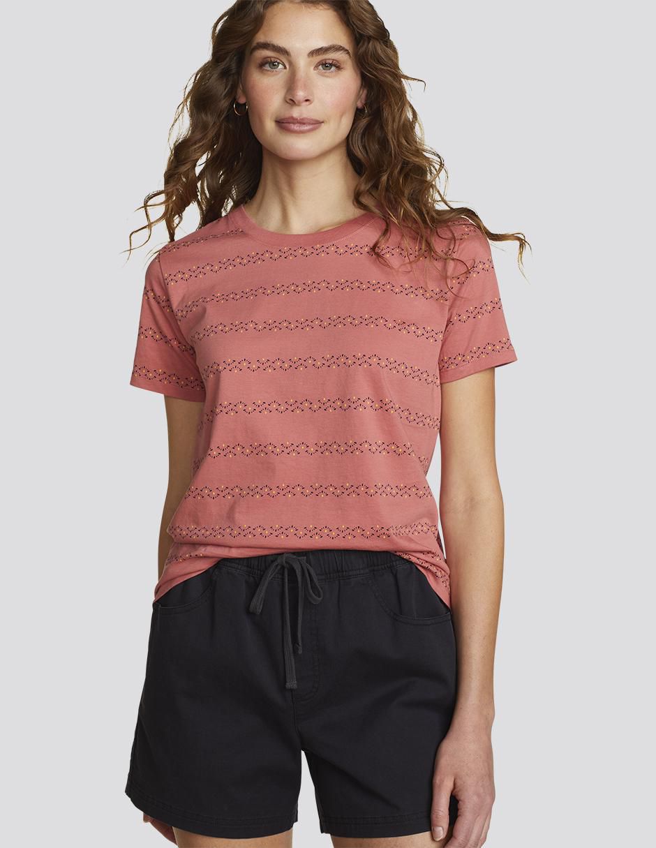 Playera manga corta cuello redondo para mujer 4