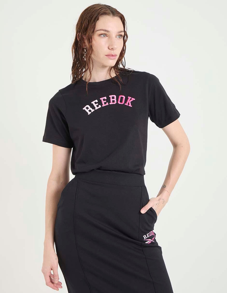 Playera manga corta cuello redondo para mujer