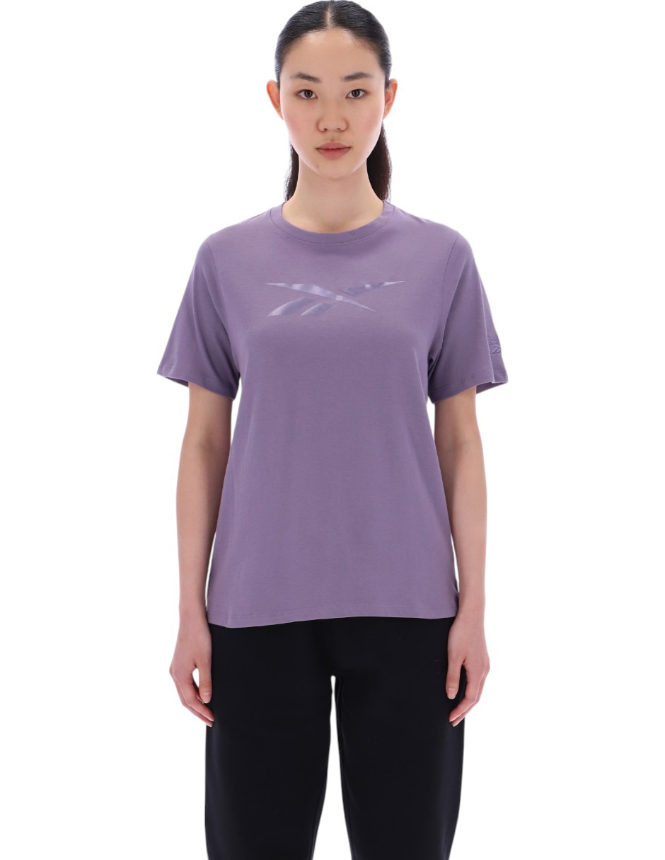 Playera manga corta cuello redondo para mujer