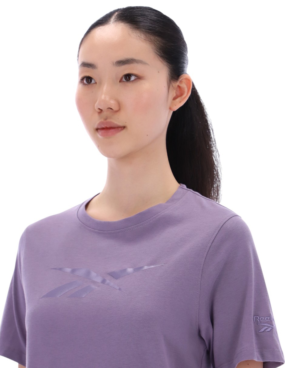 Playera manga corta cuello redondo para mujer 4