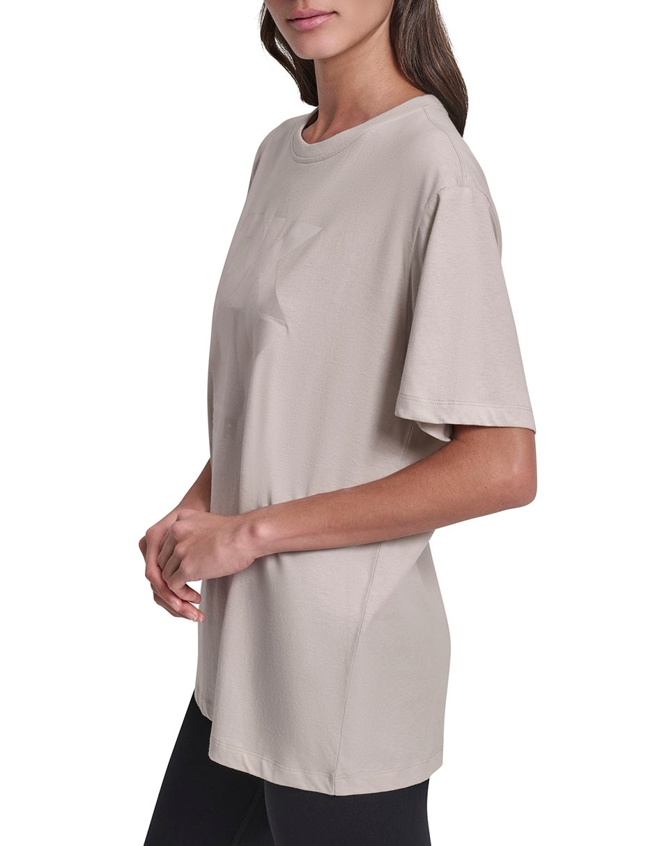Playera manga corta cuello redondo para mujer 4
