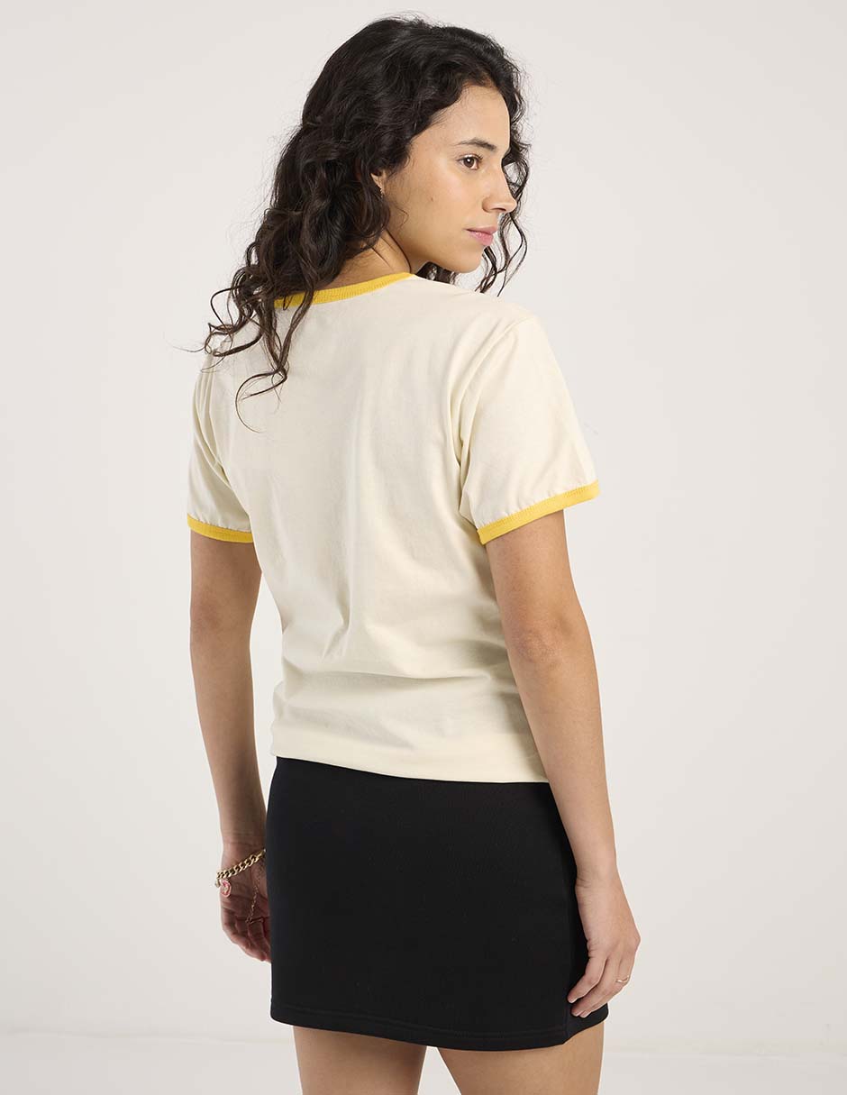 Playera manga corta cuello redondo para mujer 6