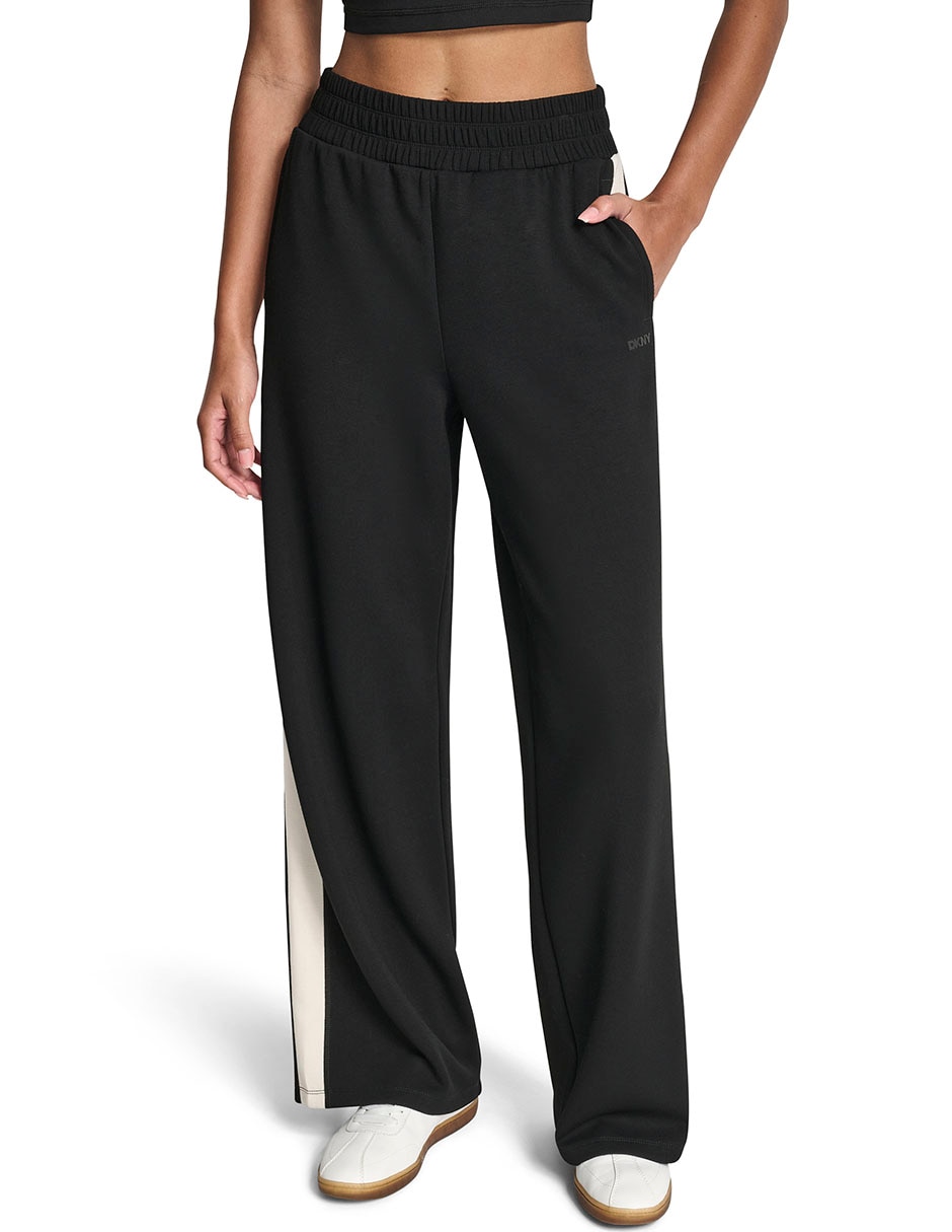 Pants regular con elástico para mujer