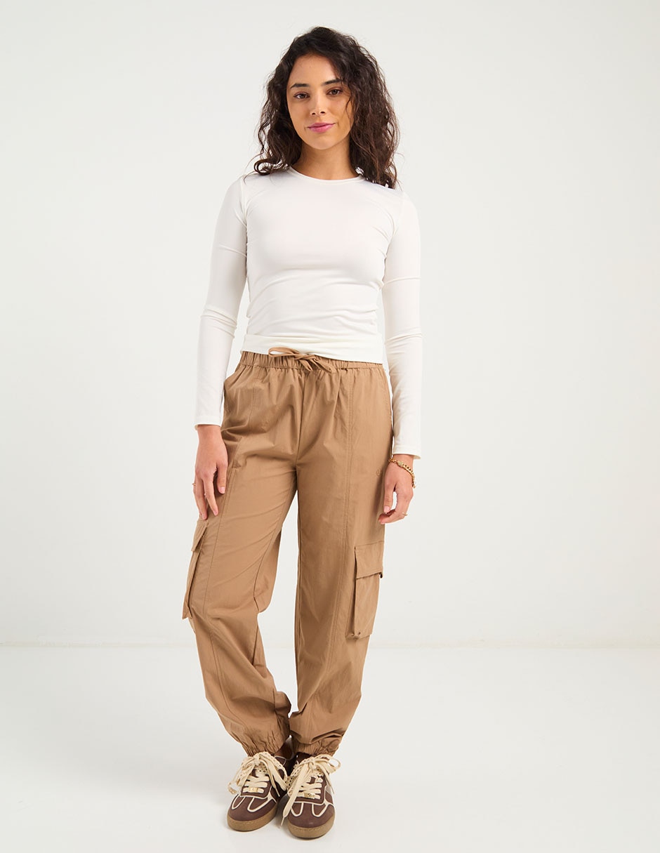Pantalón cargo regular para mujer